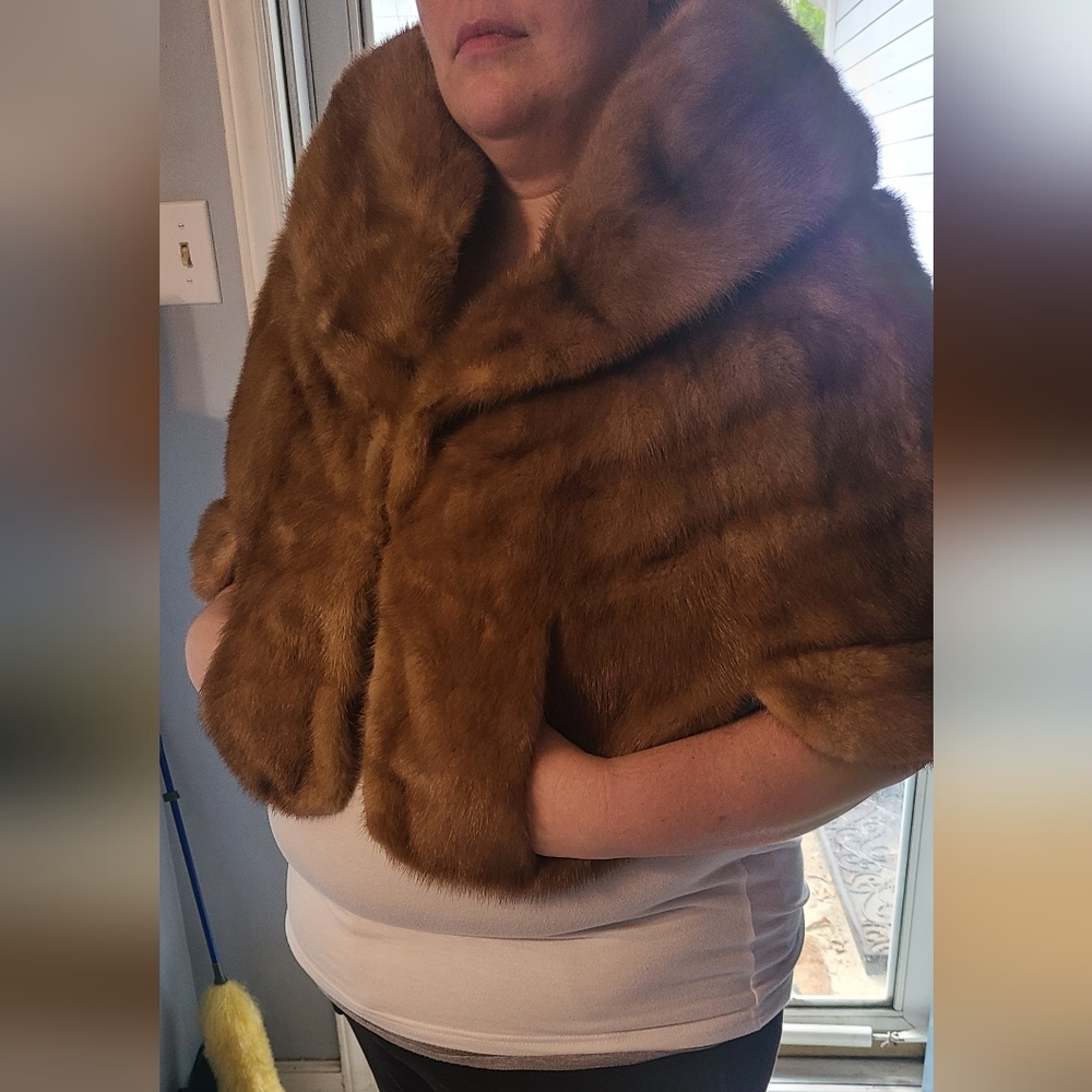 Vintage Mink Stole from Macy New York before extinction issue